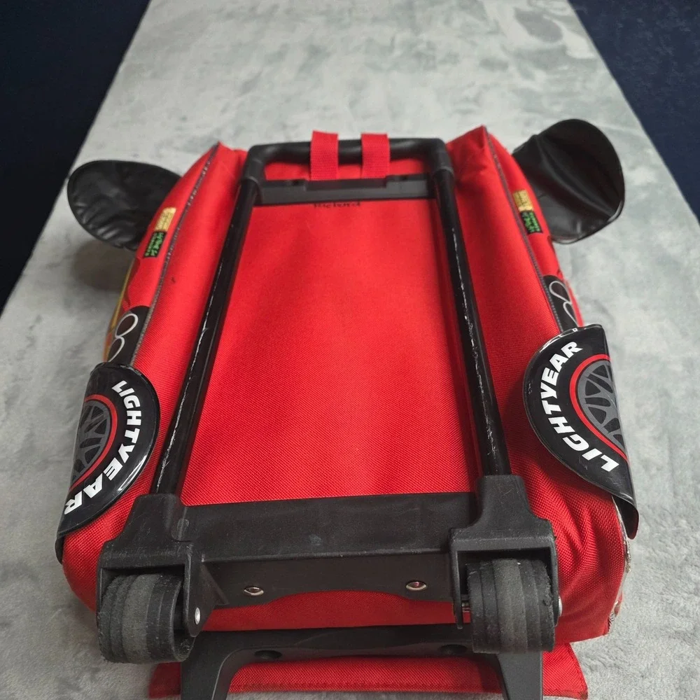 Disney Pixar Cars Lighting McQueen Shape Luggage-Rolling Kids Luggage